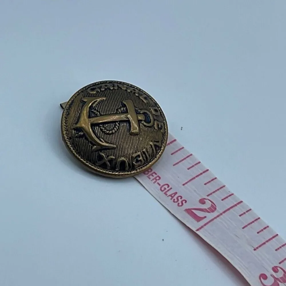 Vintage anchor and rope buttons set of 2